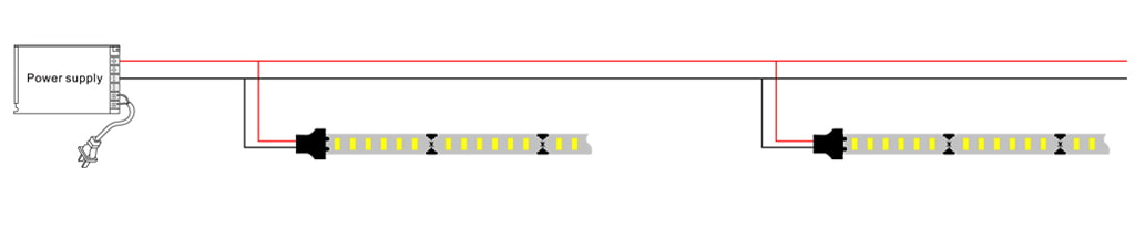 Monochrome light strip wiring diagram